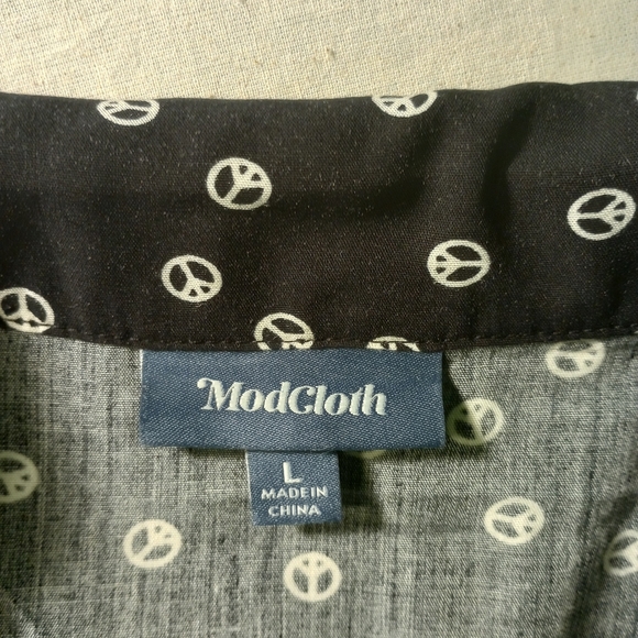 Modcloth- Destined For Detail Mini Dress L - Picture 4 of 4